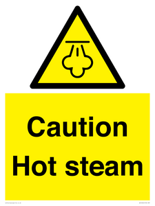 Caution Hot steam
